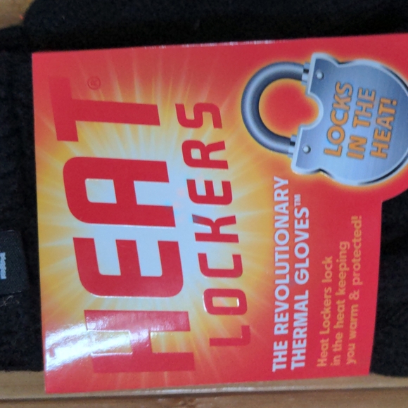 Womens Thermal Black Knit Heat Lockers Gloves Size Large Extra Large NEW - Picture 3 of 6